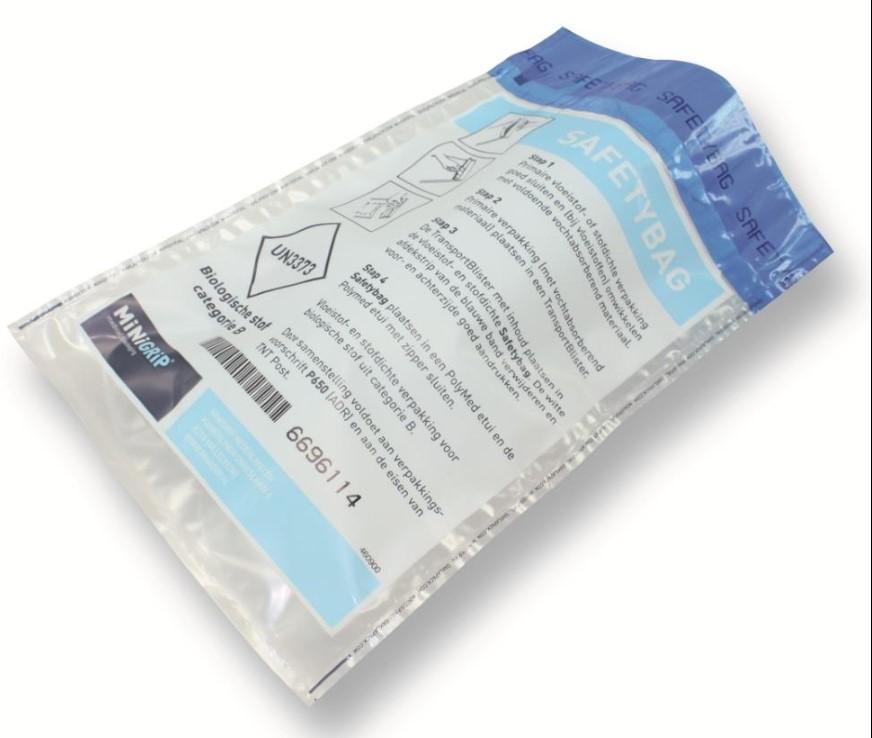 Oud afnamezakje MMB pakketjes